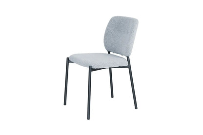Lot de Chaises de Salle à Manger SOPHIE en Tissu Gris Clair - 43 x 50 cm ROUSSEAU