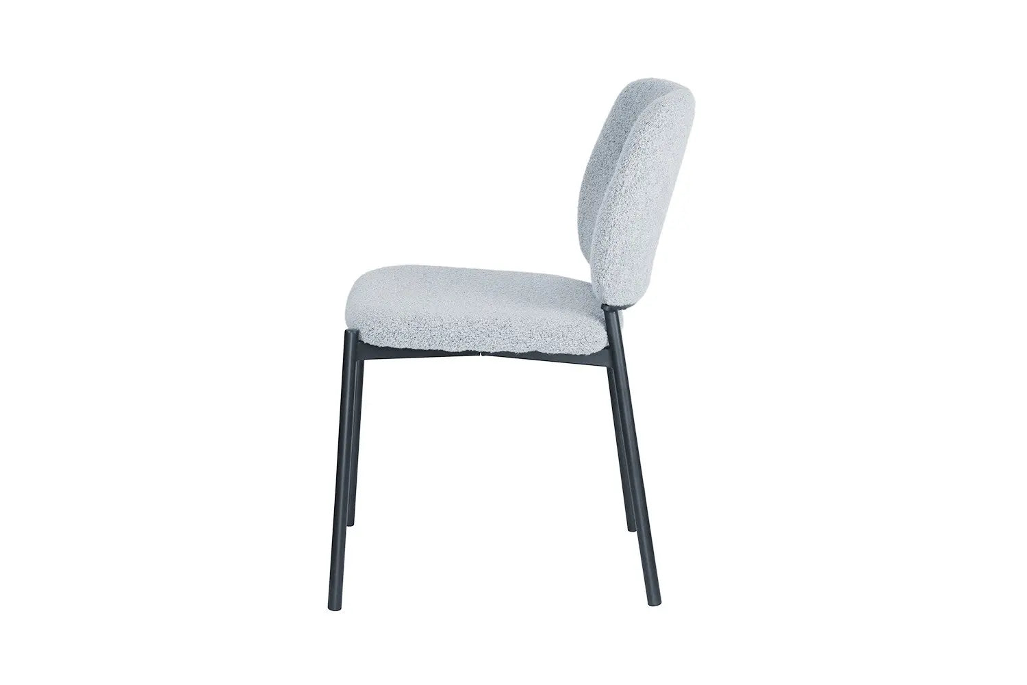 Lot de Chaises de Salle à Manger SOPHIE en Tissu Gris Clair - 43 x 50 cm ROUSSEAU