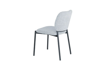 Lot de Chaises de Salle à Manger SOPHIE en Tissu Gris Clair - 43 x 50 cm ROUSSEAU