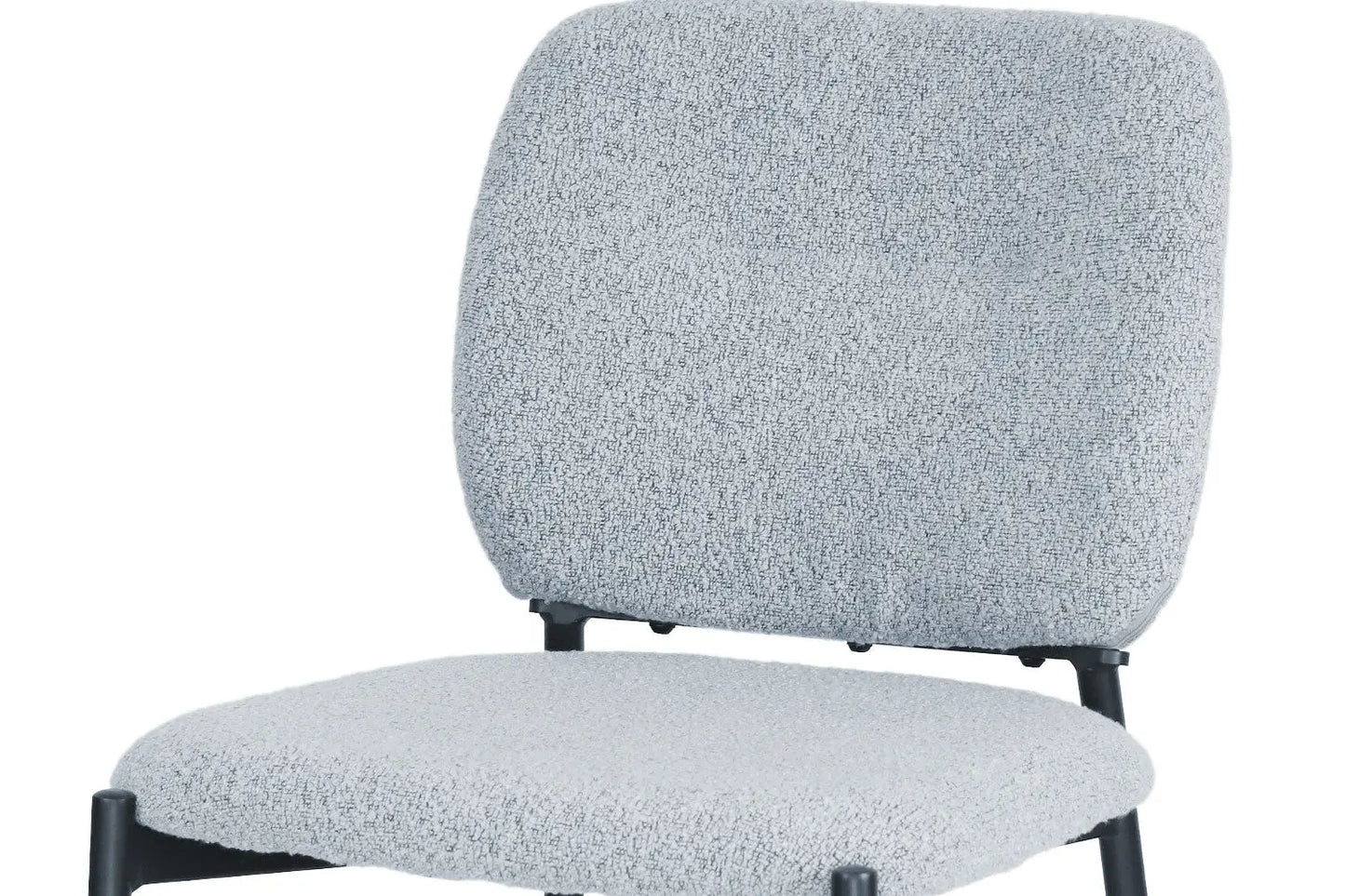 Lot de Chaises de Salle à Manger SOPHIE en Tissu Gris Clair - 43 x 50 cm ROUSSEAU