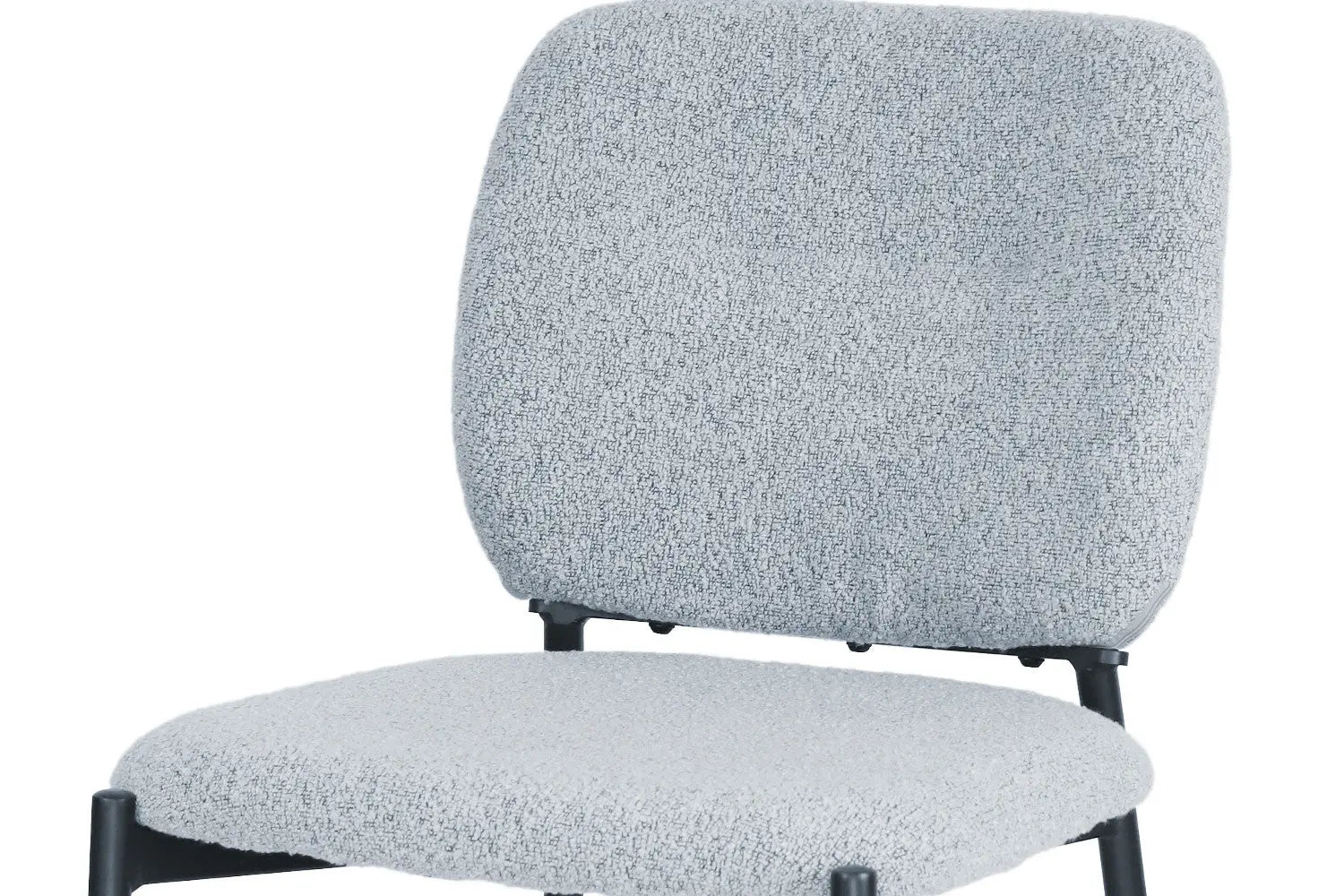 Lot de Chaises de Salle à Manger SOPHIE en Tissu Gris Clair - 43 x 50 cm ROUSSEAU