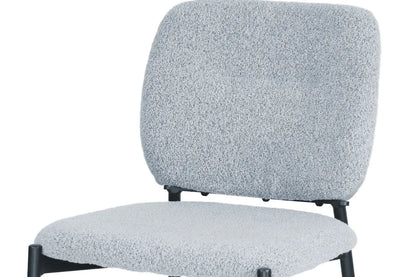 Lot de Chaises de Salle à Manger SOPHIE en Tissu Gris Clair - 43 x 50 cm ROUSSEAU
