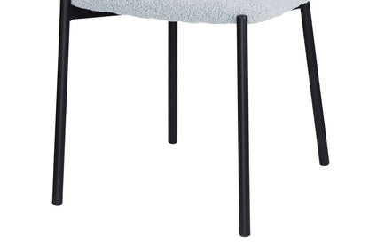 Lot de Chaises de Salle à Manger SOPHIE en Tissu Gris Clair - 43 x 50 cm ROUSSEAU