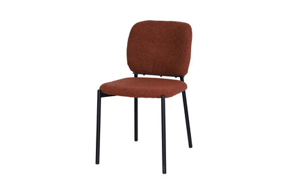 Lot de Chaises de Salle à Manger SOPHIE en Tissu Rouille - 43 x 50 cm ROUSSEAU