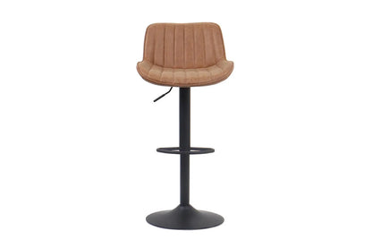 Lot de Tabourets de Bar FENNY en PU Cognac - 48 x 49.5 cm ROUSSEAU