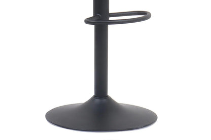 Lot de Tabourets de Bar FENNY en PU Gris - 48 x 49.5 cm ROUSSEAU