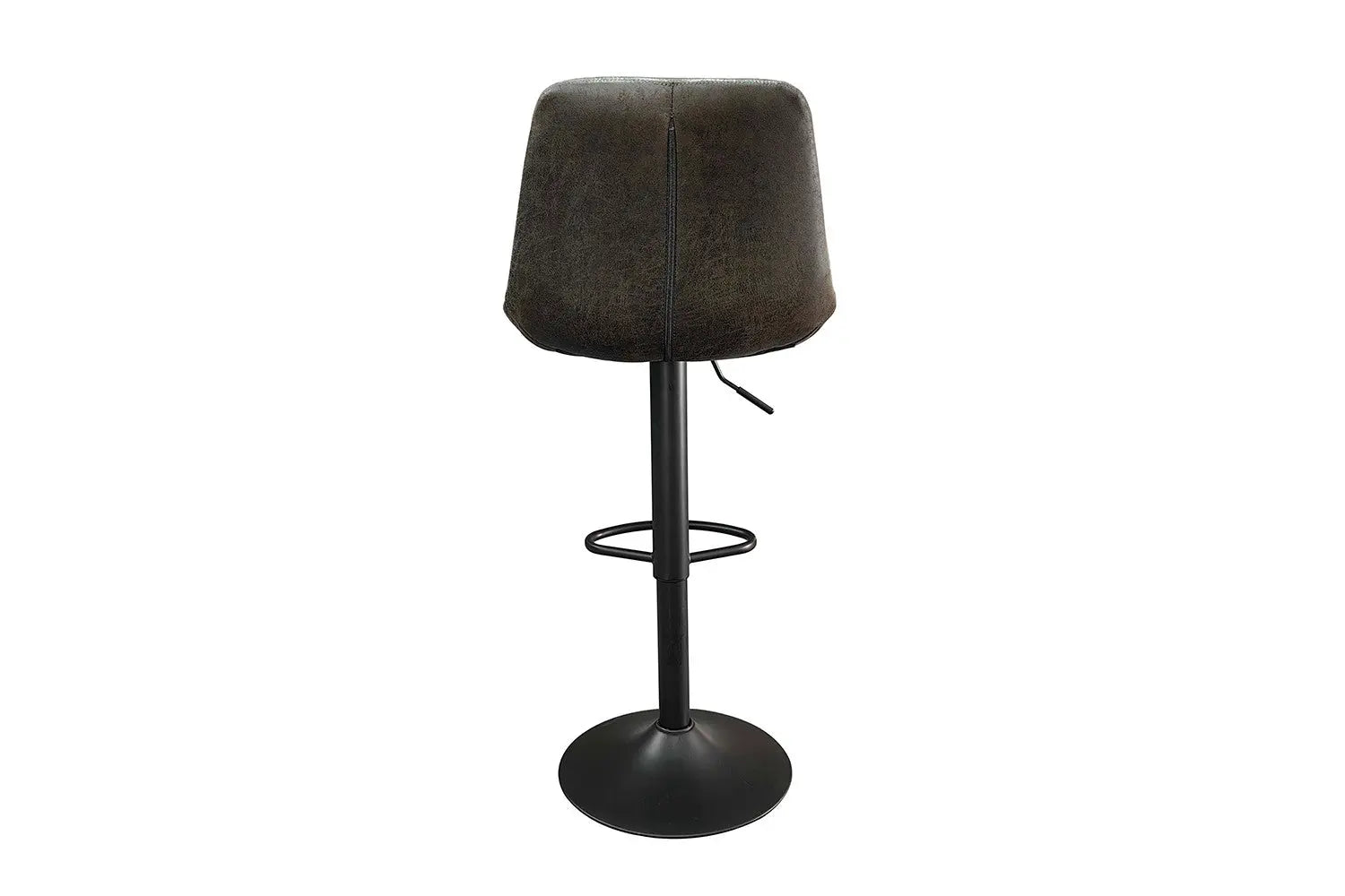 Lot de Tabourets de Bar MADYA en PU Brun Foncé - 49 x 54 cm ROUSSEAU