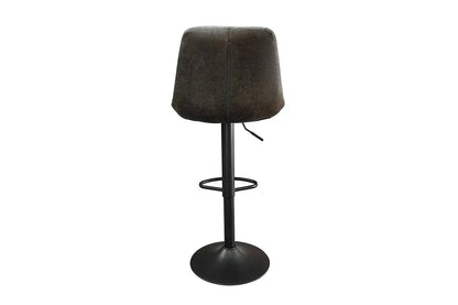 Lot de Tabourets de Bar MADYA en PU Brun Foncé - 49 x 54 cm ROUSSEAU