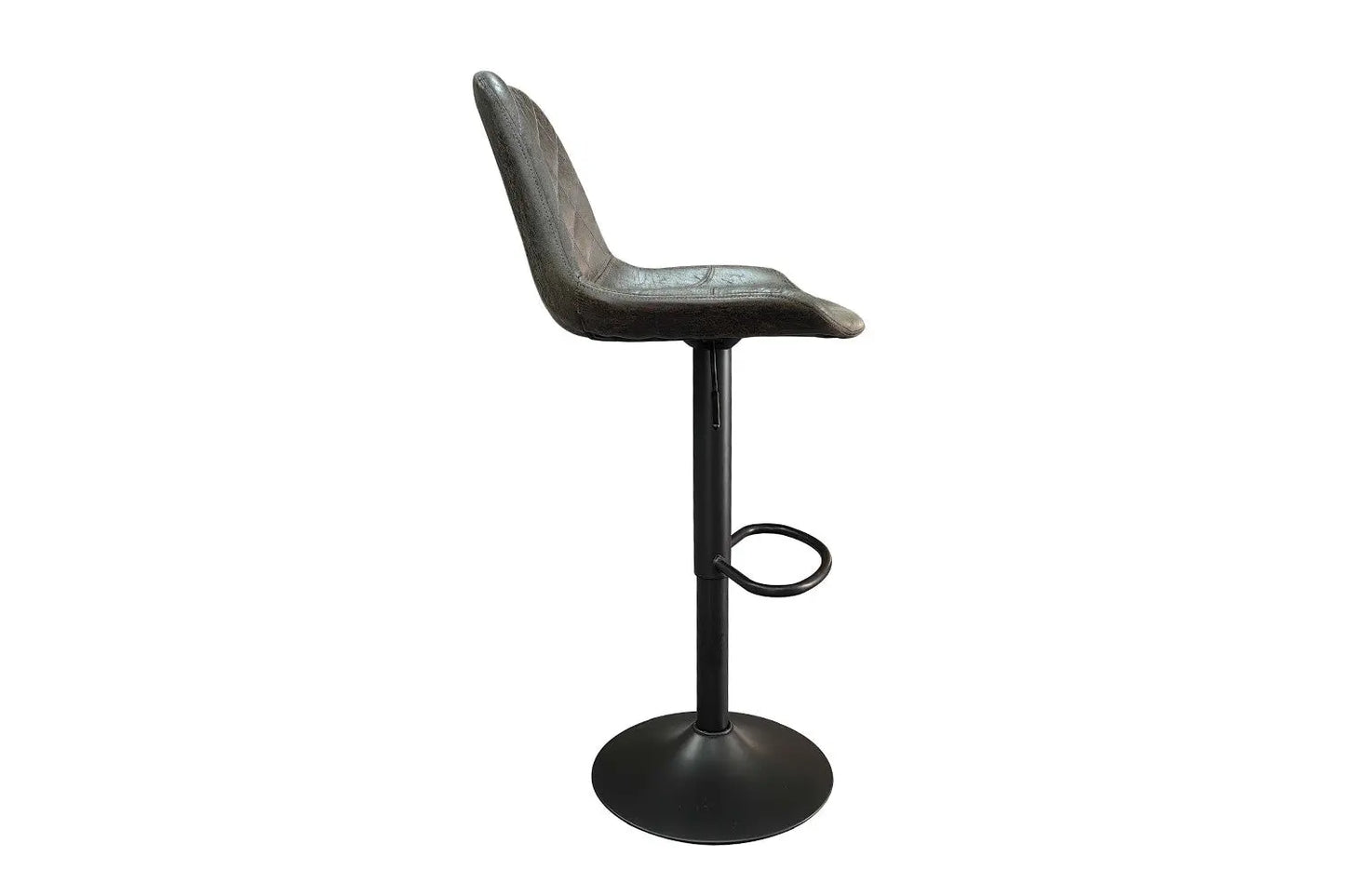 Lot de Tabourets de Bar MADYA en PU Brun Foncé - 49 x 54 cm ROUSSEAU