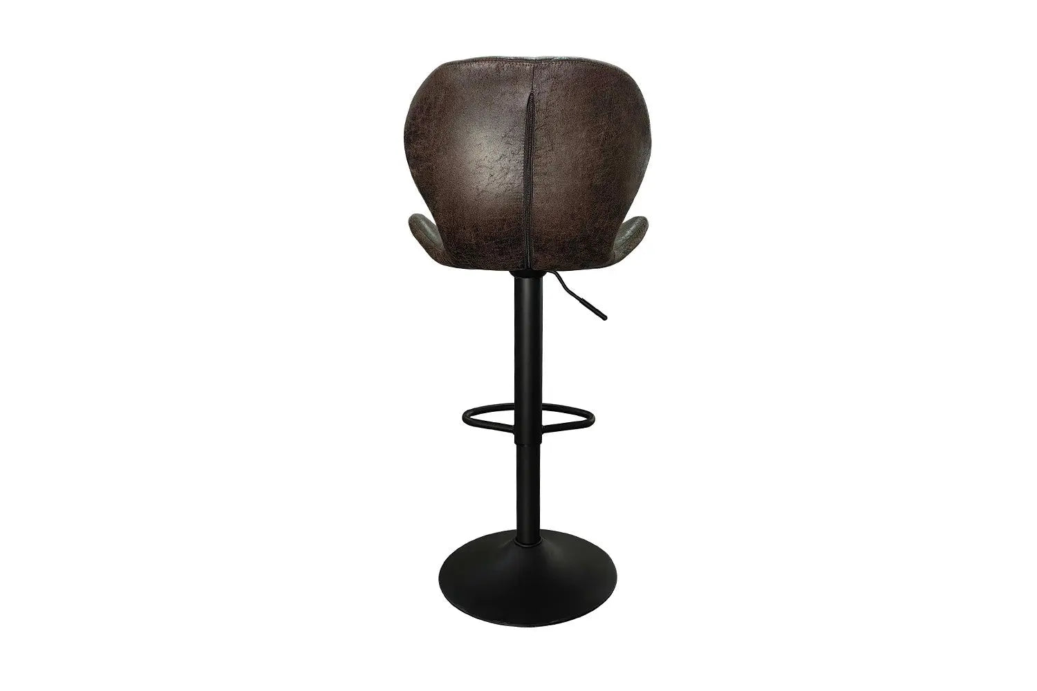 Lot de Tabourets de Bar MAYA en PU Brun Foncé - 48 x 52 cm ROUSSEAU