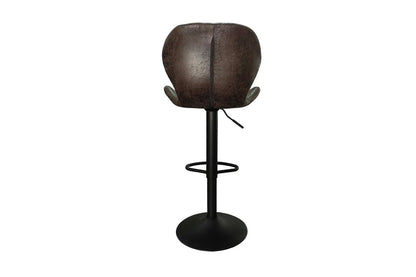 Lot de Tabourets de Bar MAYA en PU Brun Foncé - 48 x 52 cm ROUSSEAU