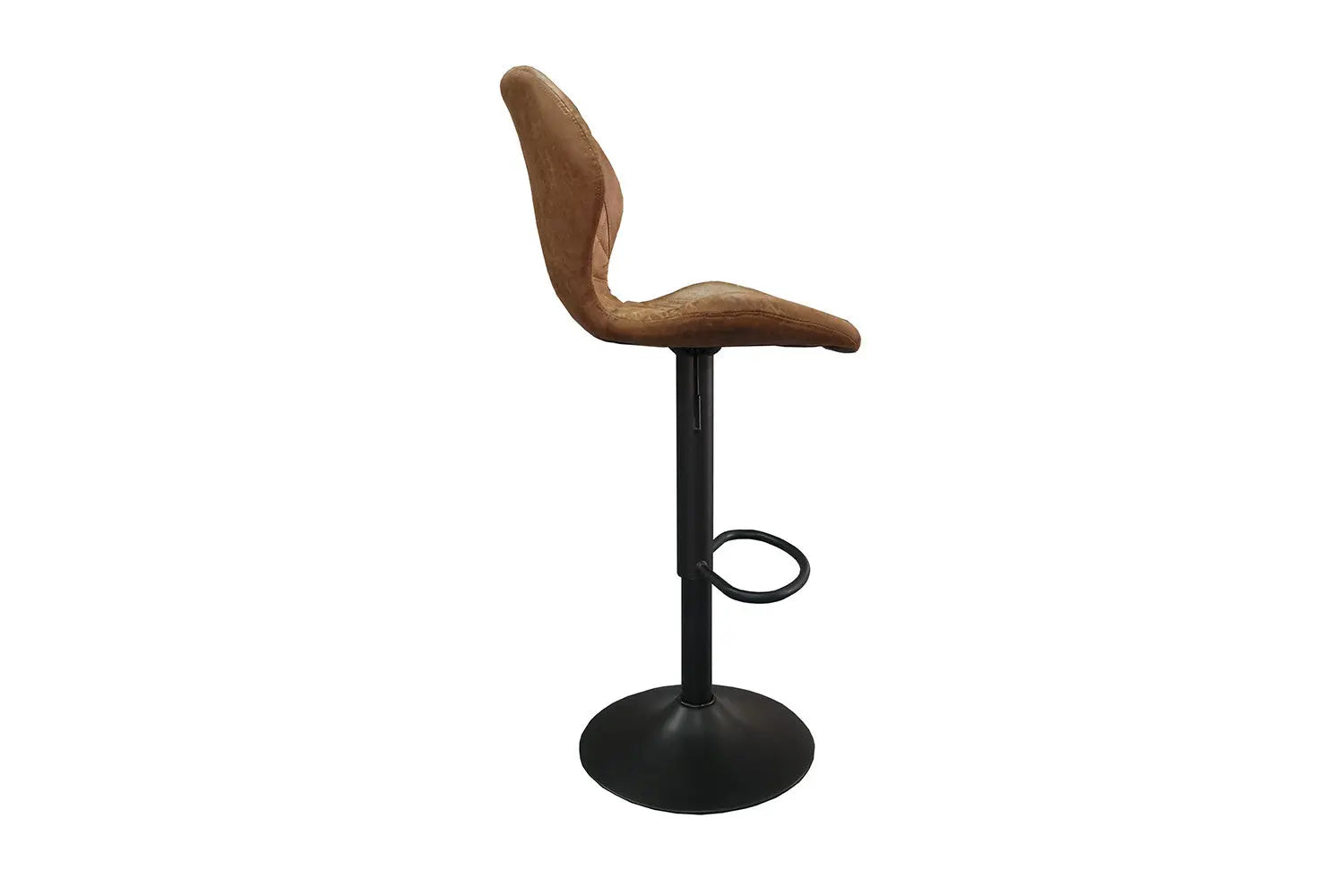 Lot de Tabourets de Bar MAYA en PU Cognac - 48 x 52 cm ROUSSEAU