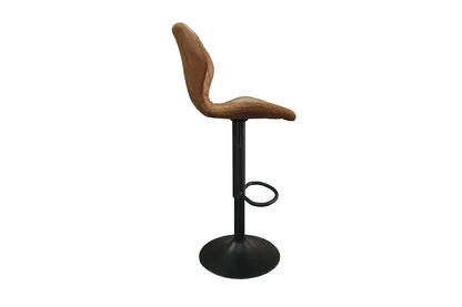 Lot de Tabourets de Bar MAYA en PU Cognac - 48 x 52 cm ROUSSEAU