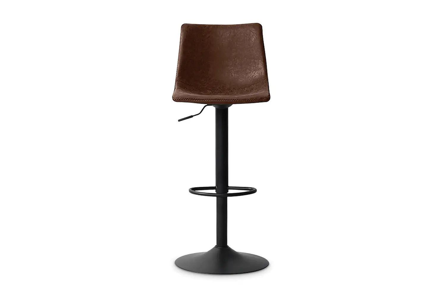 Lot de Tabourets de Bar TREVIS en PU Brun - 41 x 47 cm ROUSSEAU