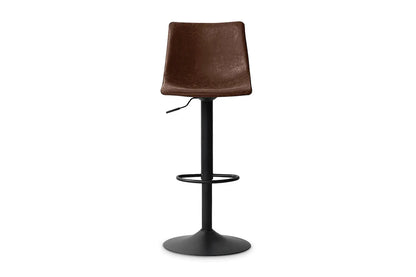 Lot de Tabourets de Bar TREVIS en PU Brun - 41 x 47 cm ROUSSEAU