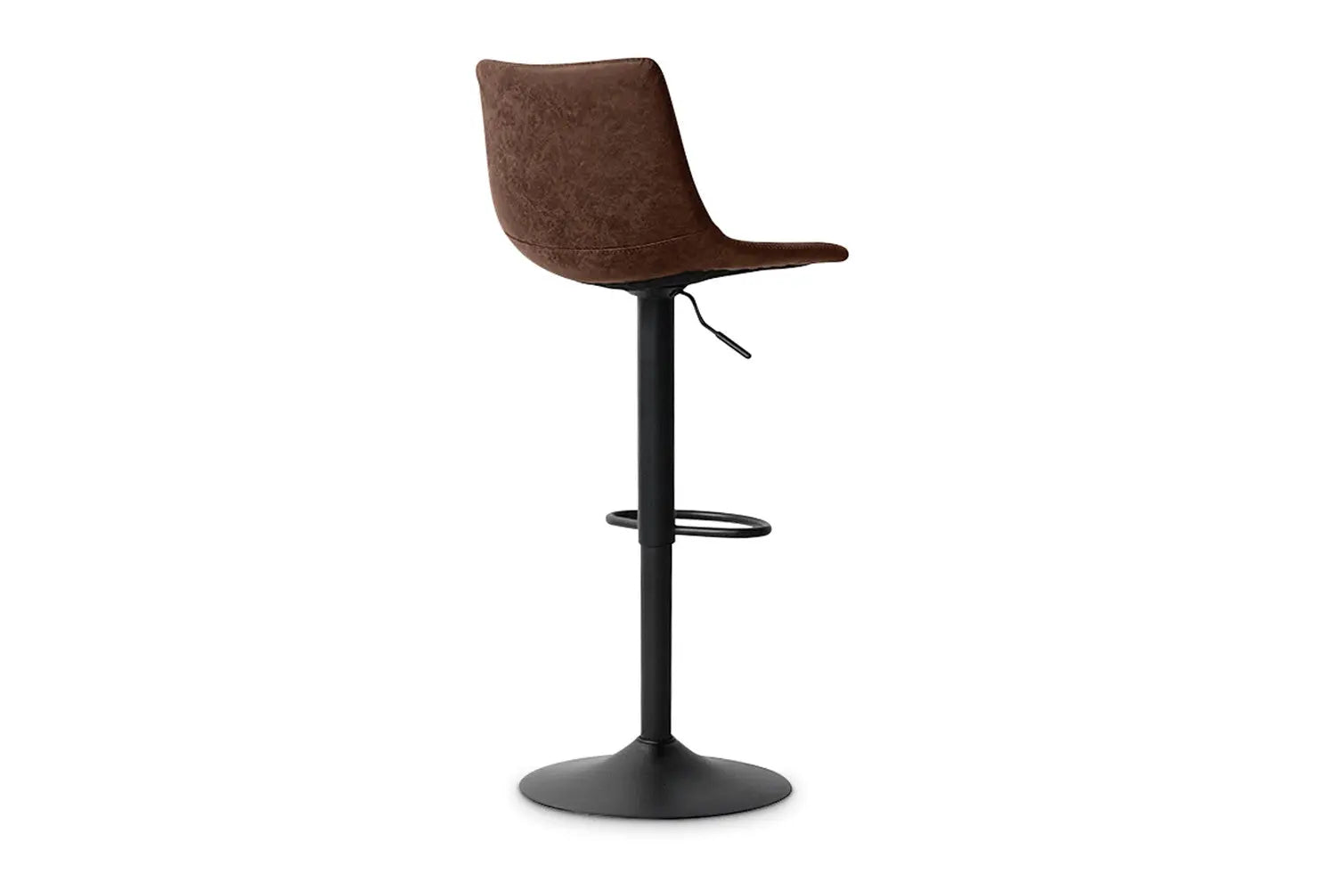 Lot de Tabourets de Bar TREVIS en PU Brun - 41 x 47 cm ROUSSEAU