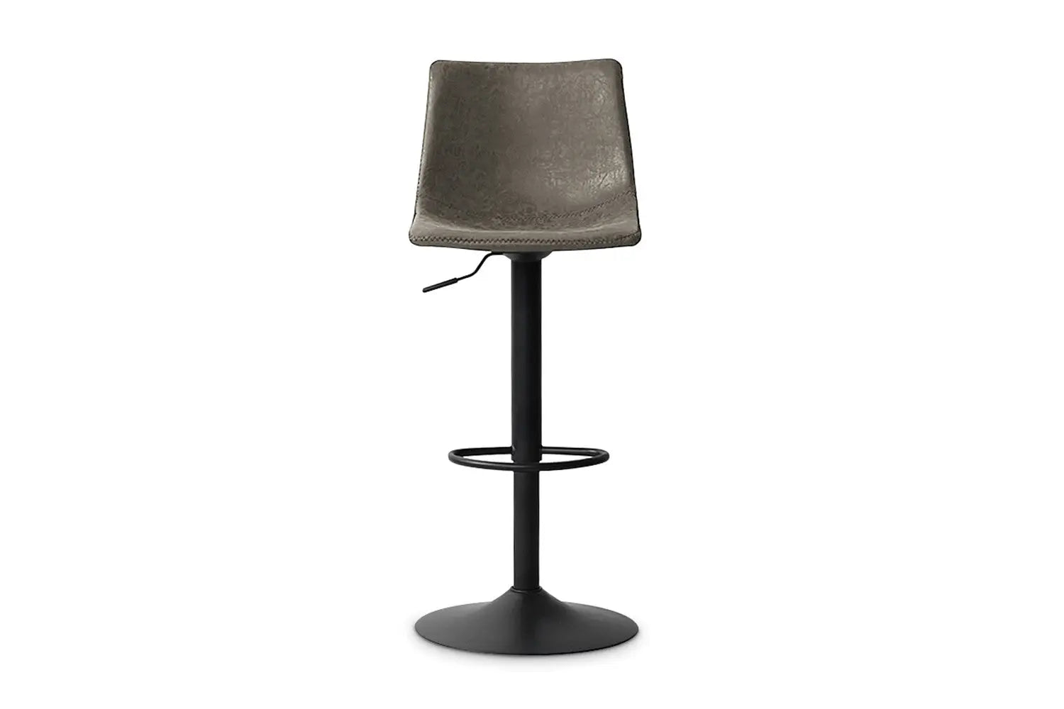 Lot de Tabourets de Bar TREVIS en PU Gris - 41 x 47 cm ROUSSEAU