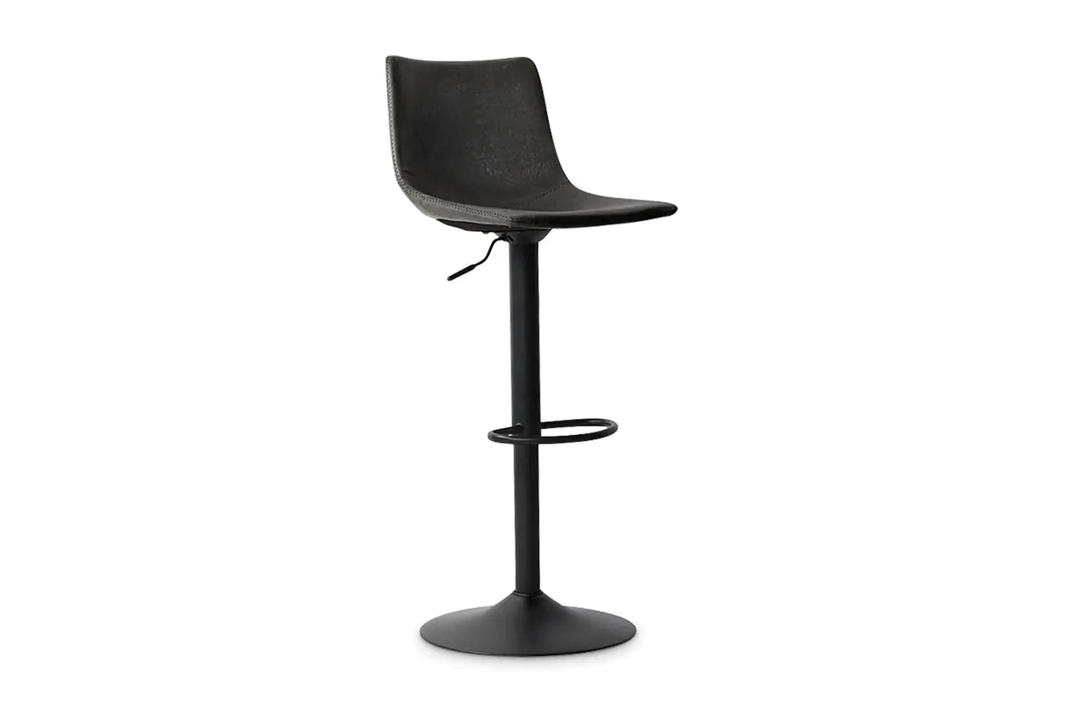 Lot de Tabourets de Bar TREVIS en PU Noir - 41 x 47 cm ROUSSEAU