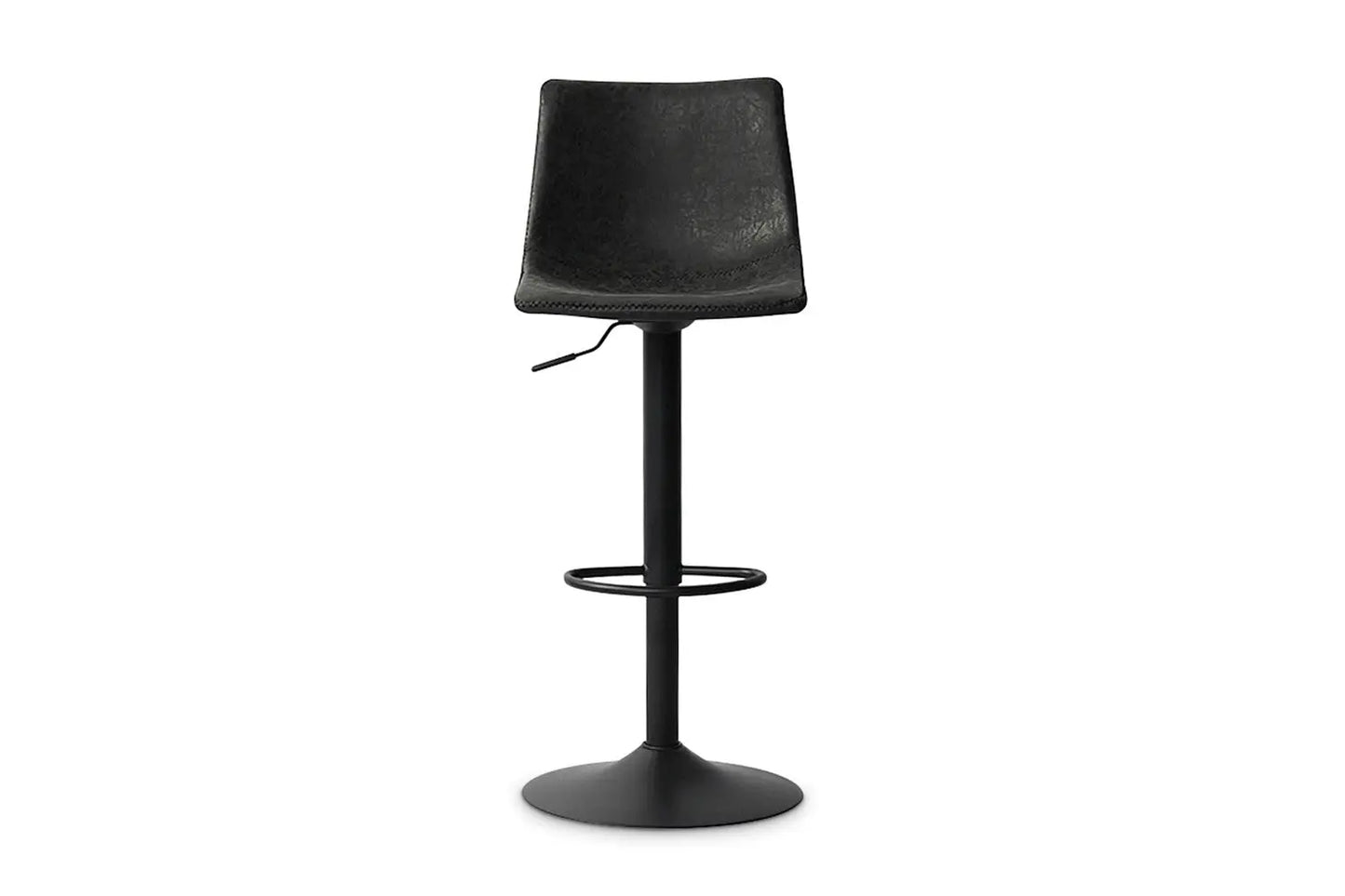 Lot de Tabourets de Bar TREVIS en PU Noir - 41 x 47 cm ROUSSEAU