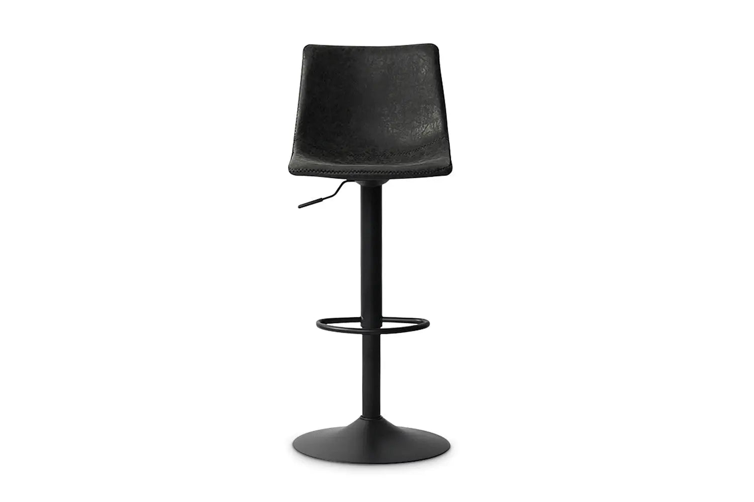 Lot de Tabourets de Bar TREVIS en PU Noir - 41 x 47 cm ROUSSEAU