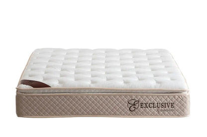 Matelas EXCLUSIF Ressorts Beige - 32 cm avec Surmatelas Intégré 140x190 cm SAN MARTINO