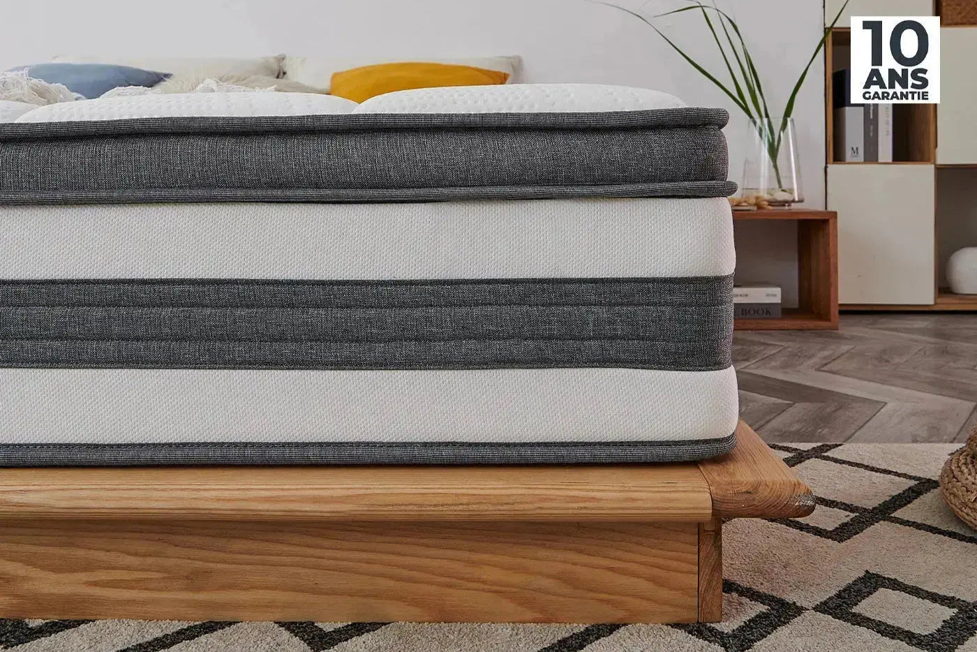 Matelas à ressorts ensachés MONTMARTRE - 90x190x30cm MAISON DES MEUBLES