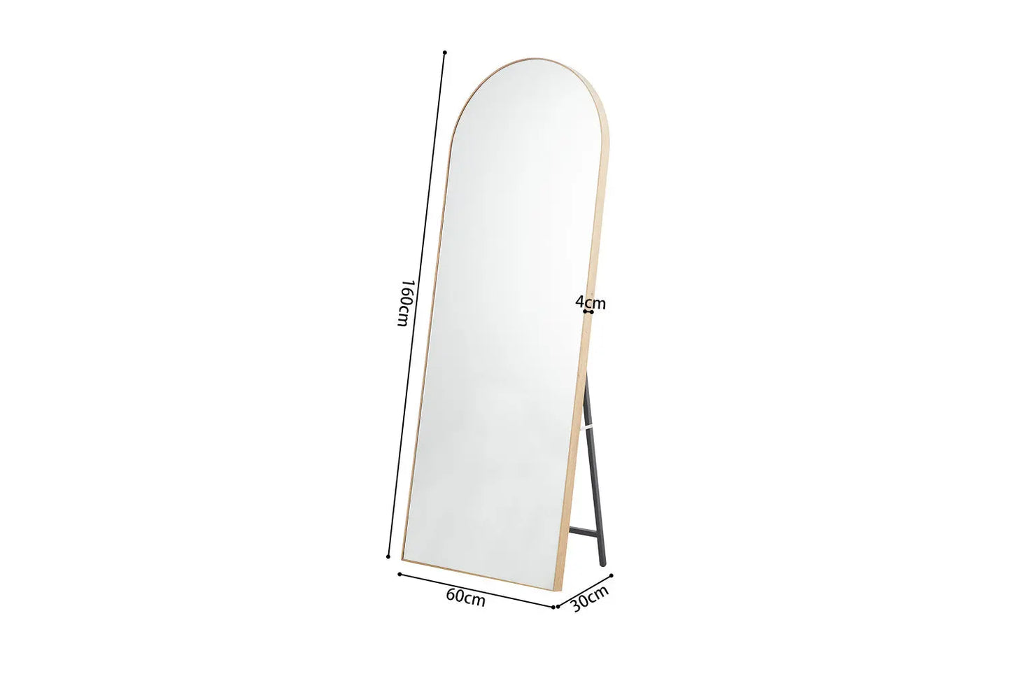 Miroir ROSALYA en effet Chêne vieilli - 160x60 cm ROUSSEAU