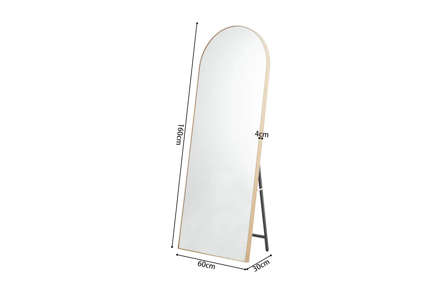 Miroir ROSALYA en effet Chêne vieilli - 160x60 cm ROUSSEAU