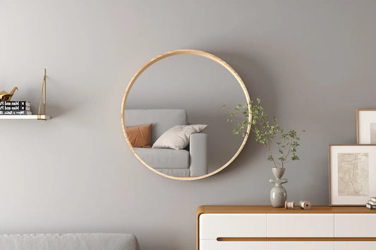 Miroir ROSALYA en effet Chêne vieilli - 80x80 cm ROUSSEAU
