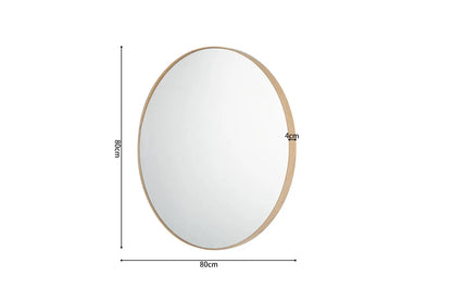 Miroir ROSALYA en effet Chêne vieilli - 80x80 cm ROUSSEAU