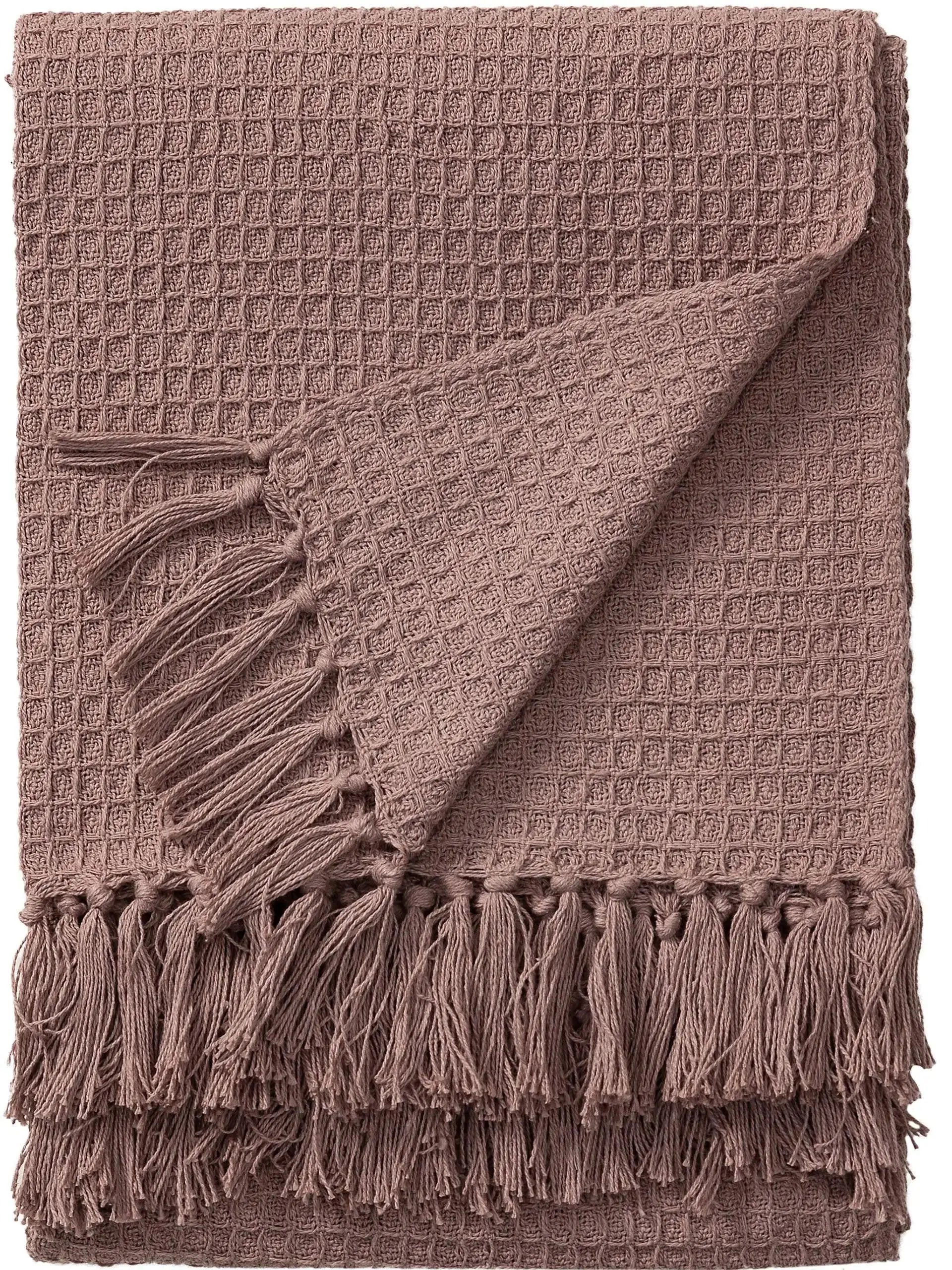 Plaid en Coton fait main Amelia Rose - 125x150 cm BENUTA