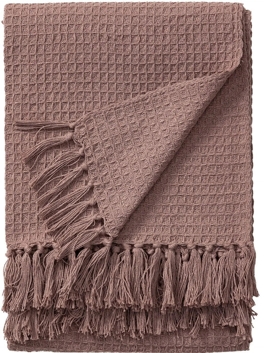 Plaid en Coton fait main Amelia Rose - 125x150 cm BENUTA