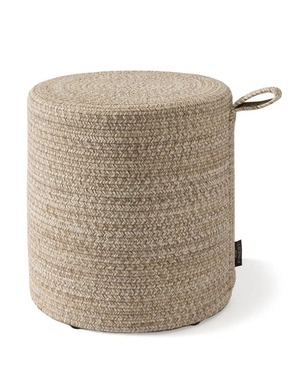 Pouf fait main d'intérieur et d'extérieur NOE Beige BENUTA