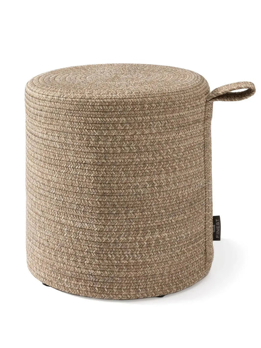 Pouf fait main d'intérieur et d'extérieur NOE Natural BENUTA