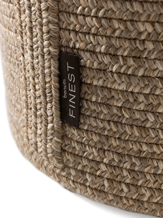 Pouf fait main d'intérieur et d'extérieur NOE Natural BENUTA