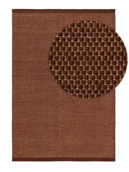 ROCCO - Tapis de laine - Marron BENUTA