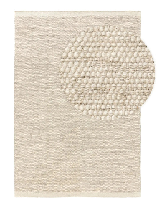 Rocky - Tapis de laine - Crème BENUTA