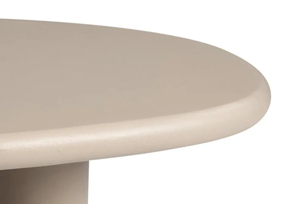 TAVINA - Table Basse Effet Ciment - 120 cm - Ciment Beige ROUSSEAU