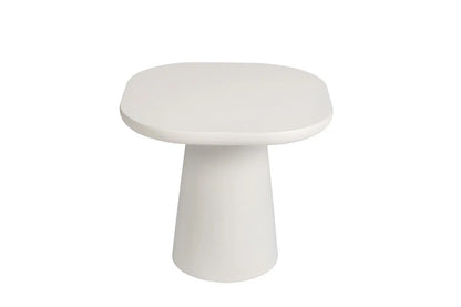 TAVINA - Table Basse Effet Ciment - 120 cm - Ciment Blanc ROUSSEAU