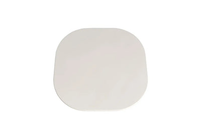 TAVINA - Table Basse Effet Ciment - 120 cm - Ciment Blanc ROUSSEAU