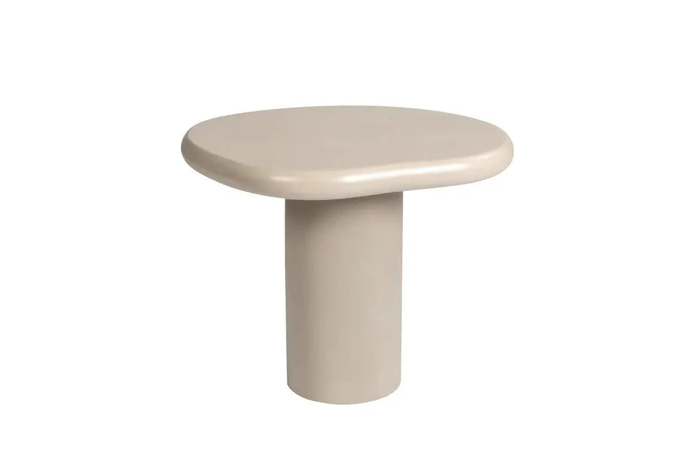TAVINA - Table Basse Effet Ciment - 58 cm - Ciment Beige ROUSSEAU