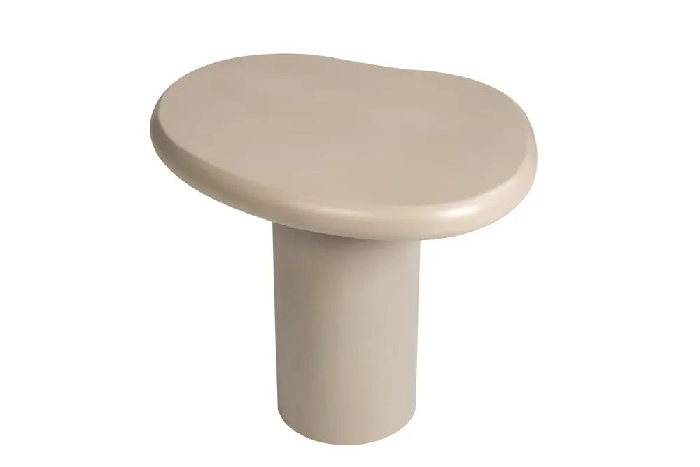 TAVINA - Table Basse Effet Ciment - 58 cm - Ciment Beige ROUSSEAU