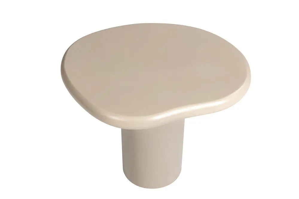 TAVINA - Table Basse Effet Ciment - 58 cm - Ciment Beige ROUSSEAU