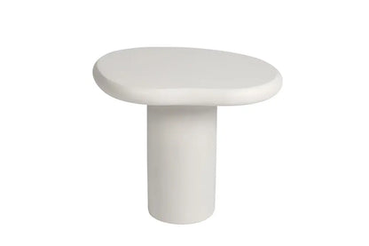 TAVINA - Table Basse Effet Ciment - 58 cm - Ciment Blanc ROUSSEAU