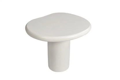 TAVINA - Table Basse Effet Ciment - 58 cm - Ciment Blanc ROUSSEAU