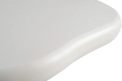 TAVINA - Table Basse Effet Ciment - 58 cm - Ciment Blanc ROUSSEAU