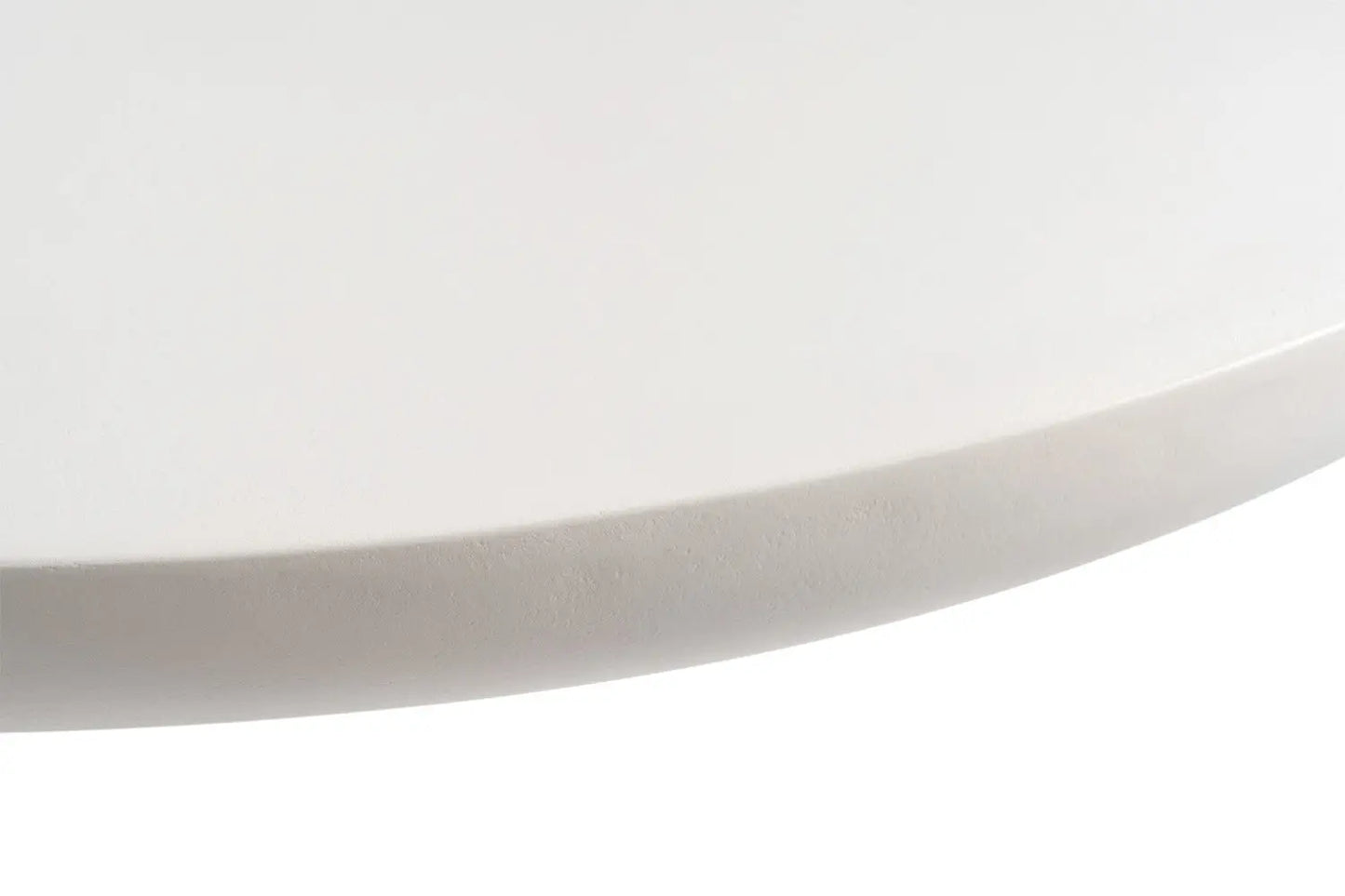 TAVINA - Table Basse Ovale Effet Ciment - 120 cm - Ciment Blanc ROUSSEAU