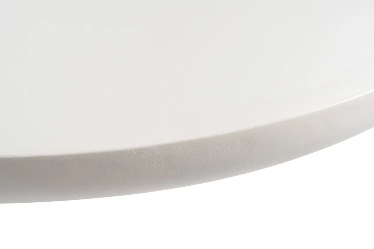 TAVINA - Table Basse Ovale Effet Ciment - 120 cm - Ciment Blanc ROUSSEAU