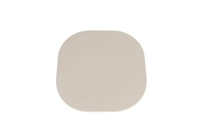 TAVINA - Table Basse Ovale Effet Ciment - 55 cm - Ciment Beige ROUSSEAU