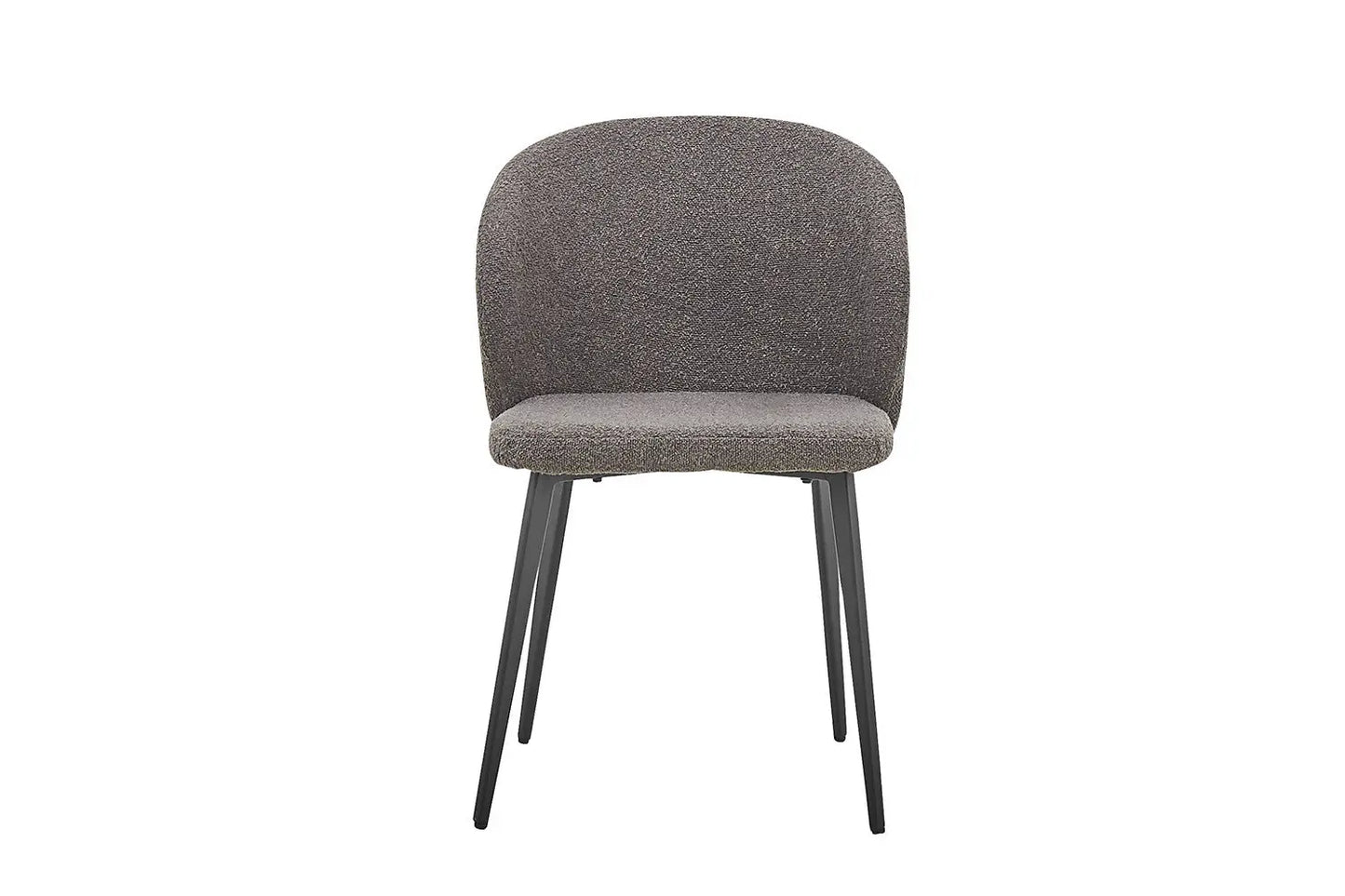 TINA - Chaise de Salle à Manger - 51 x 55 cm - Bouclé Gris ROUSSEAU